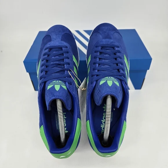 New Adidas Gazelle 'Royal Blue Energy Green' JH5389 Men's Shoes Size 11